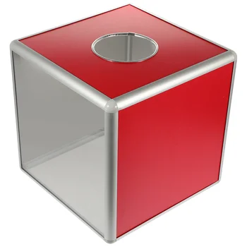 Собрание Лотерейный ящик Кубическая урна для голосования Многофункциональный лотерейный ящик для пожертвований