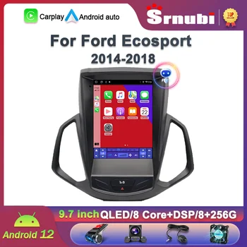 Срнуби Android 12.0 Автомагнитола Ford EcoSport 2014-2018 Мультимедийное видео 2Din 4G WIFI GPS Carplay Головное устройство 9,7-дюймовый QLED-плеер