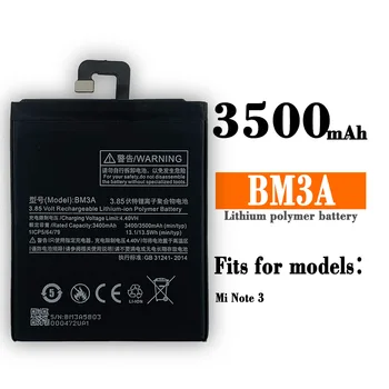  Телефонный аккумулятор BM3A для сменного аккумулятора Xiaomi Mi Note 3 Note3 3500 мАч Аккумуляторы для телефона большой емкости Литиевая батарея