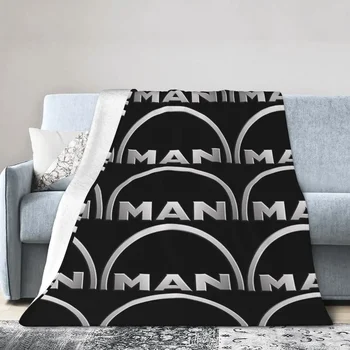 Фланелевое одеяло Одеяло с логотипом MAN Мягкое постельное белье Теплое плюшевое одеяло для кровати Гостиная Пикник Путешествие Домашний диван