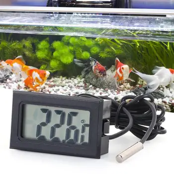 Холодильник Домашний цифровой ЖК-датчик для аквариума Датчик Датчик температуры автомобиля Термометр 1 м Зонд Датчик температуры
