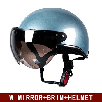 Шлем для электромобилей, мужчины и женщины, катающиеся летом, солнцезащитный мотоциклетный шлем, универсальный солнцезащитный полушлем зимой